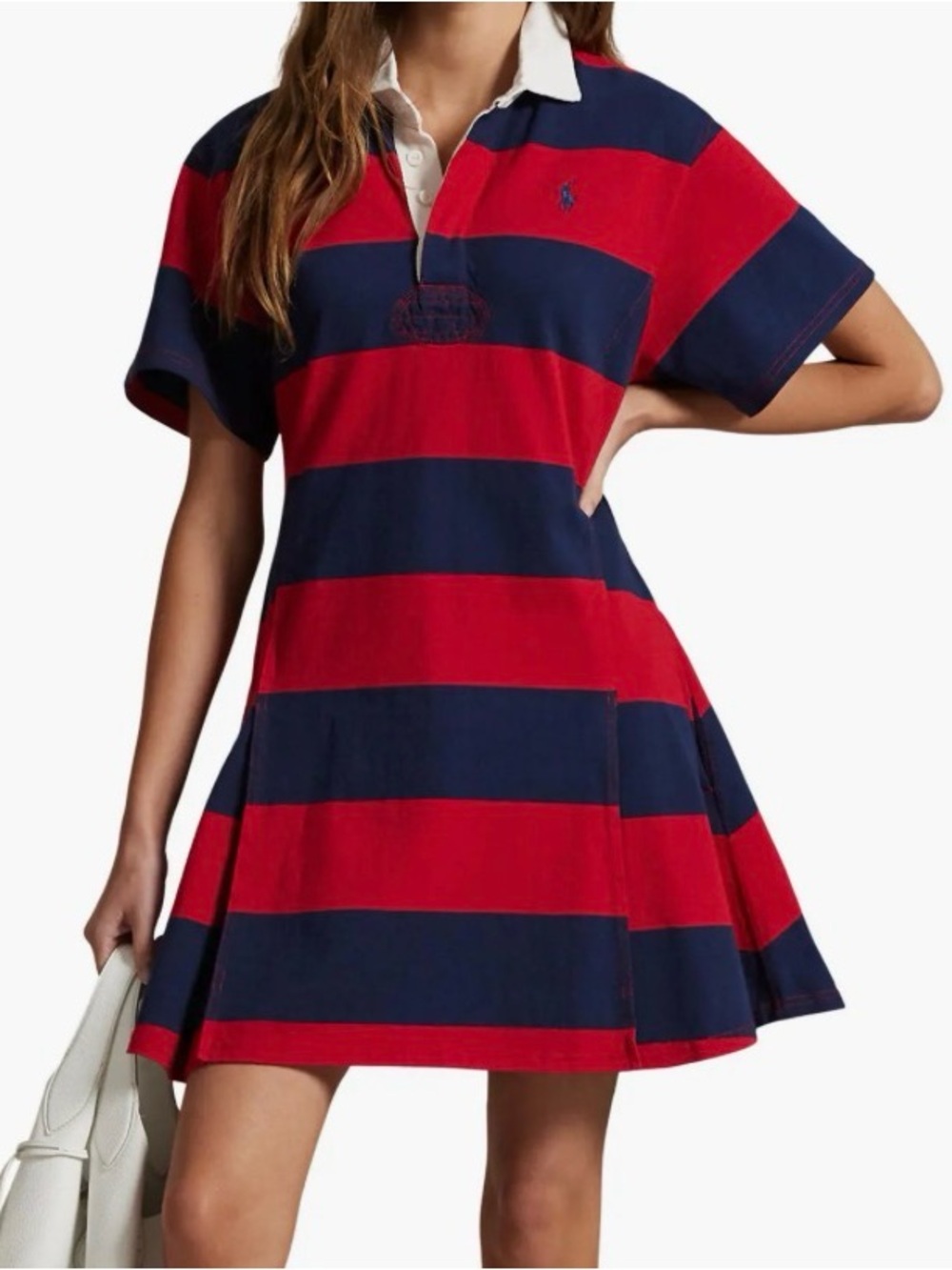 Polo Ralph Lauren:  Women's Striped Cotton Jersey Rugby Dress. XS - Picture 5 of 5